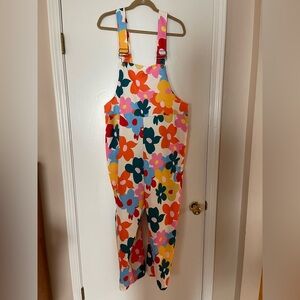 WORN ONCE Floral Women’s Overalls Jumpsuit